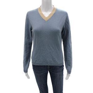 Moncler Unisex Pullover Cashmere V Neck Long Sleeve Sweater Size M
